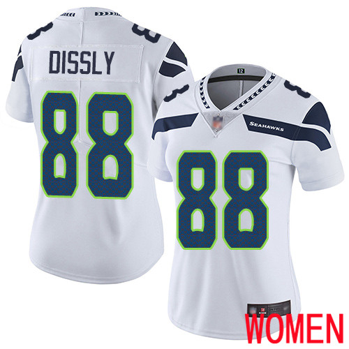 Seattle Seahawks Limited White Women Will Dissly Road Jersey NFL Football #88 Vapor Untouchable